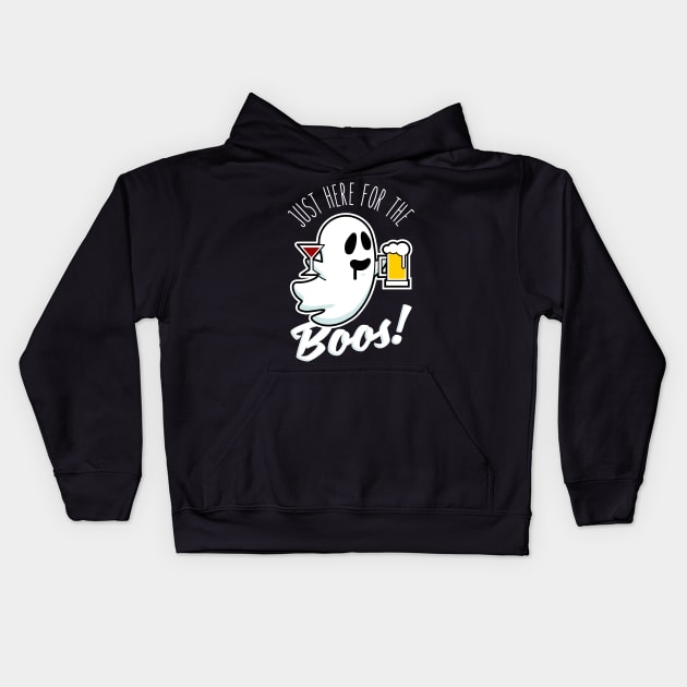 Just here for the Boos! Kids Hoodie by emodist